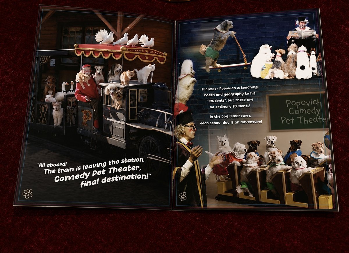Interior spreads of the 20th Anniversary Souvenir Booklet