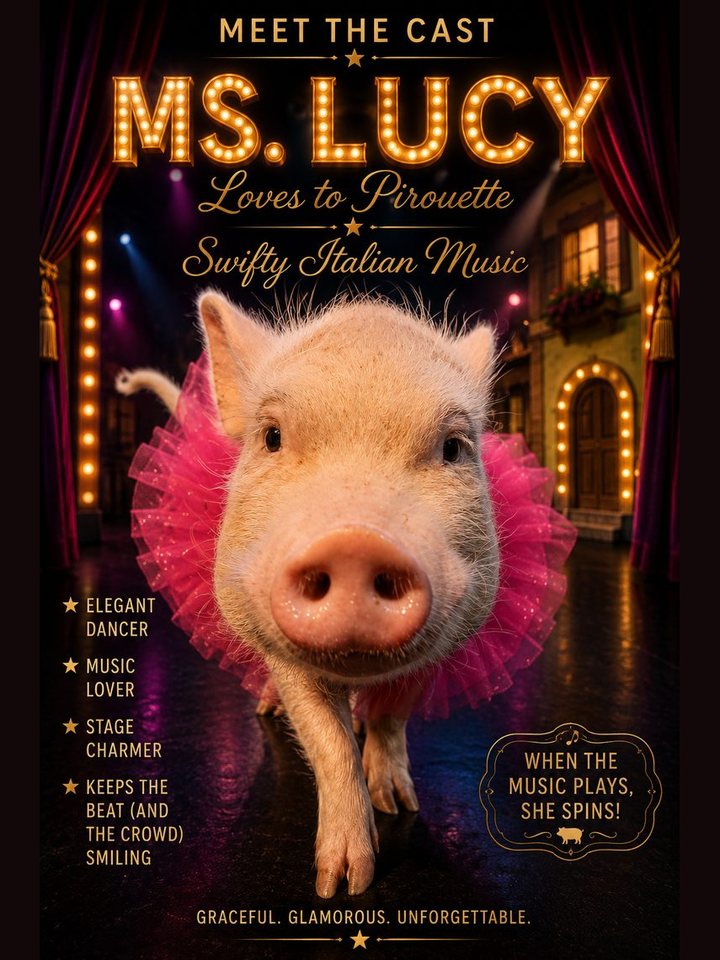 Ms. Lucy the mini pig