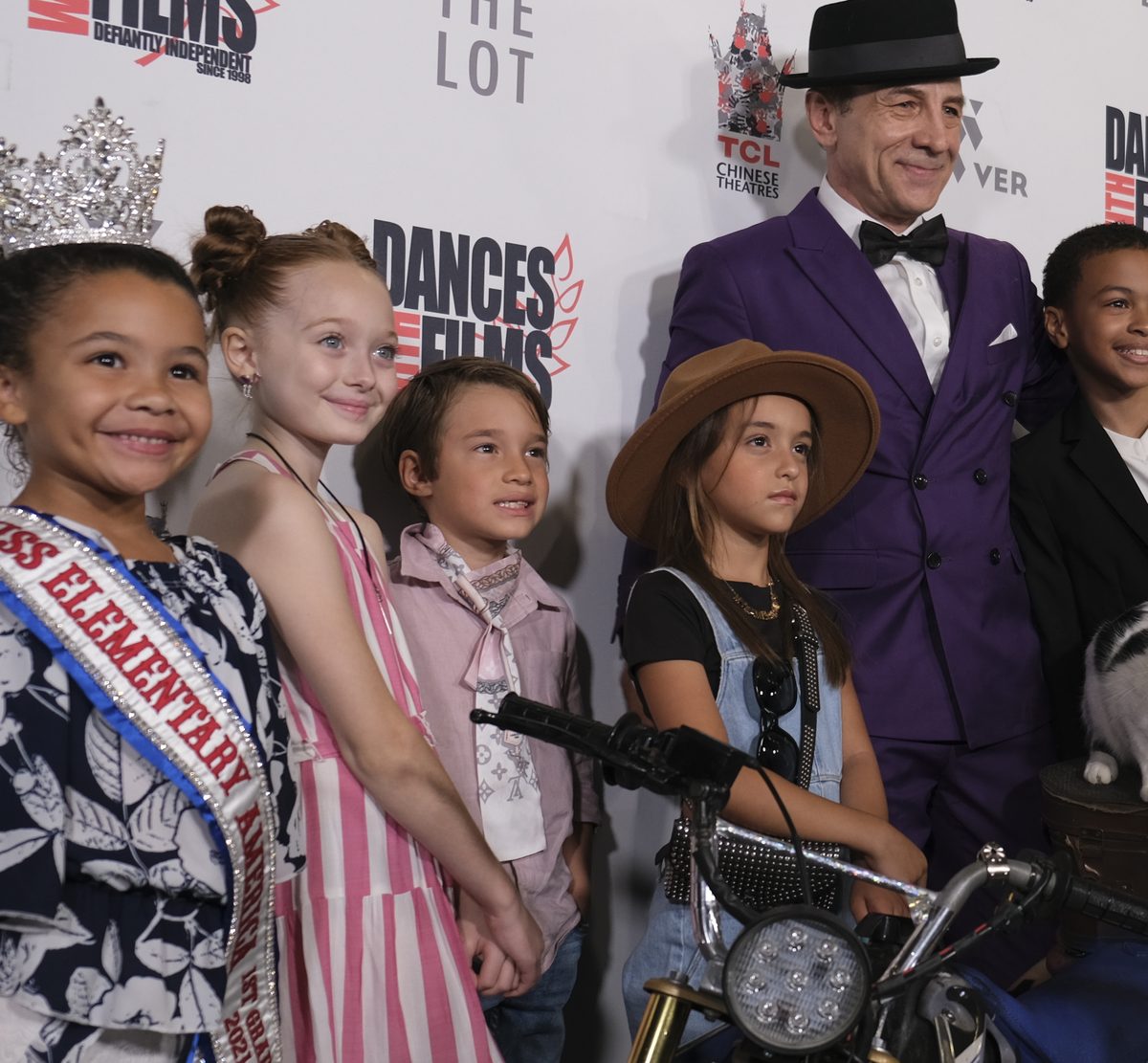 Young fans with Gregory Popovich on the Dances With Films red carpet